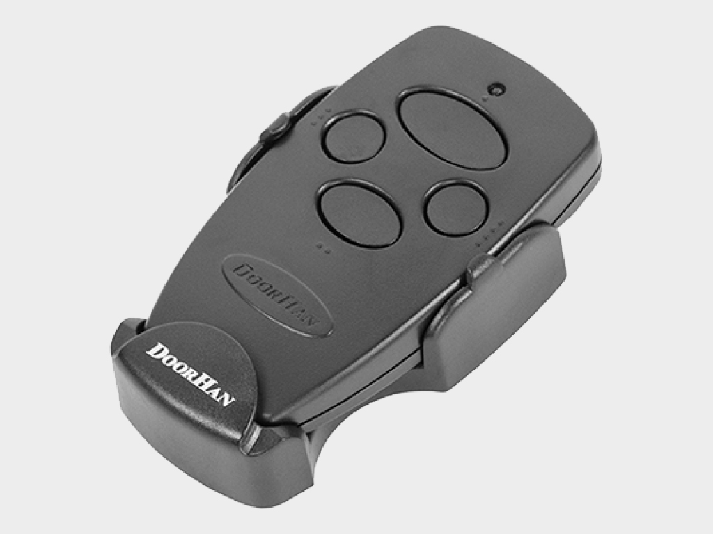 TRANSMITTER 4 pulti to‘rtta avtomatik qurilmani masofadan boshqarish uchun.